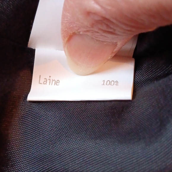 Vintage fox fur trimmed wool cape - Picture 6 of 9